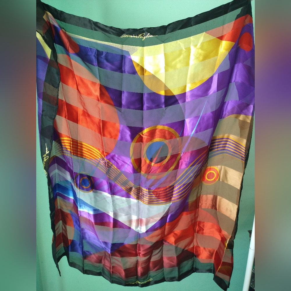 Pangborn Setting Sun Square Silk Scarf geometric posh